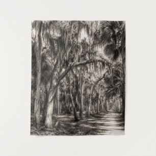 Tenture Vieux chêne de Floride Graphite Hammock Sketch R