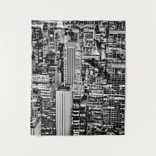 Tenture Ville de New York en noir et blanc