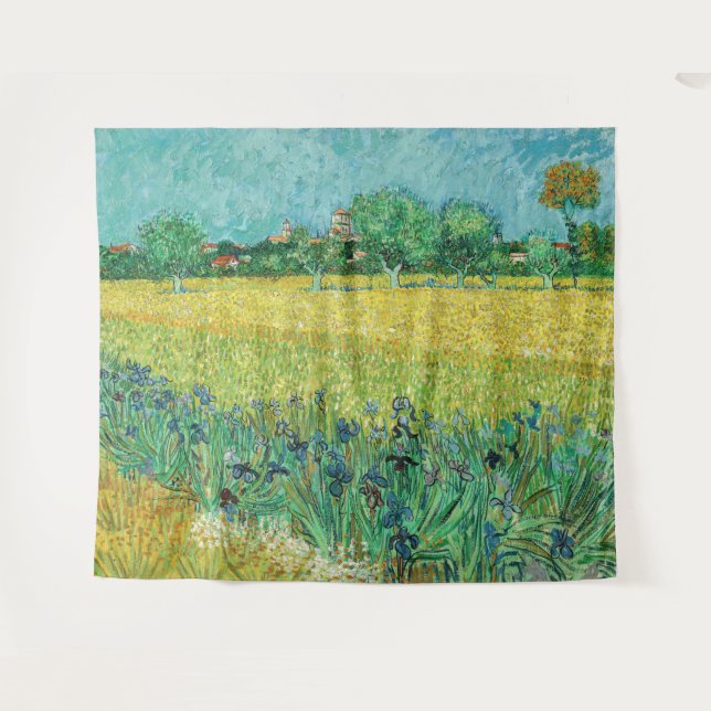 Tenture Vincent van Gogh - Champ avec Iris près d'Arles (Devant (Horizontal))