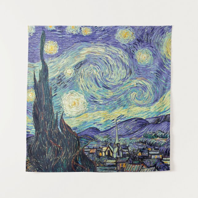 Tenture Vincent Van Gogh La Nuit étoilée (Devant)