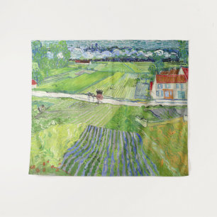Tenture Vincent van Gogh - Paysage avec transport et train