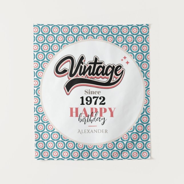 Tenture Vintage depuis - 1972 (Devant)