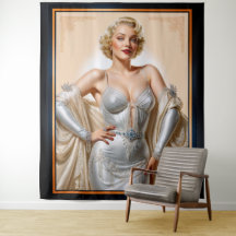 Vintage Glamor Hollywood Blonde Beauté