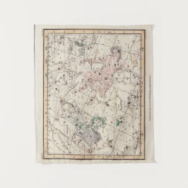 Tenture Vintage Perseus and Andromeda Constellations Map 