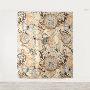 Tenture Vintage Victorian Shabby Chic Country Motif