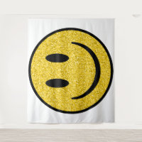 Visage de sourire parties scintillant