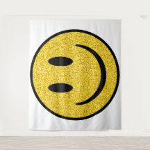 Visage de sourire parties scintillant