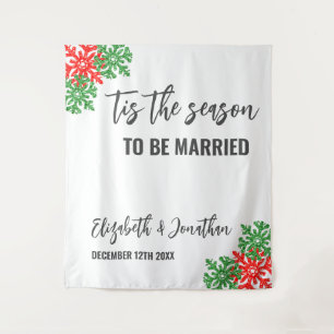 Tenture Voici Le Mariage De Noël De La Saison