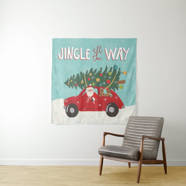 Tenture Voiture du tintement complètement | Père Noël (En situation (horizontale))
