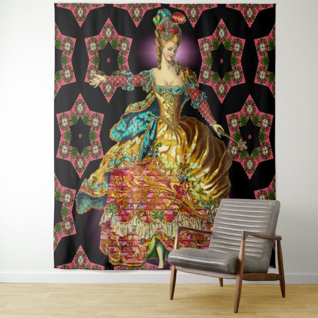 Tenture Vol français Starry (En situation)