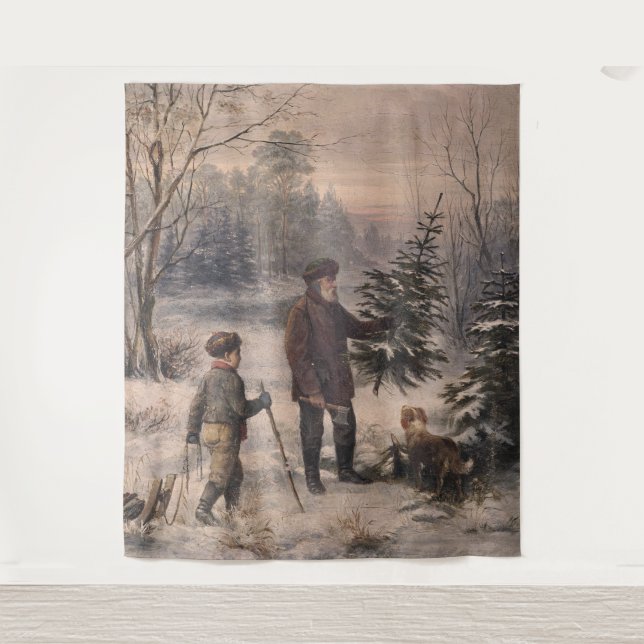 Tenture Vorweihnacht | F Kruger| Noël allemand (Devant)
