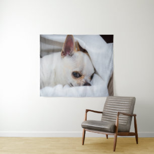 Tenture Votre chiot chien de compagnie photo personnalisée