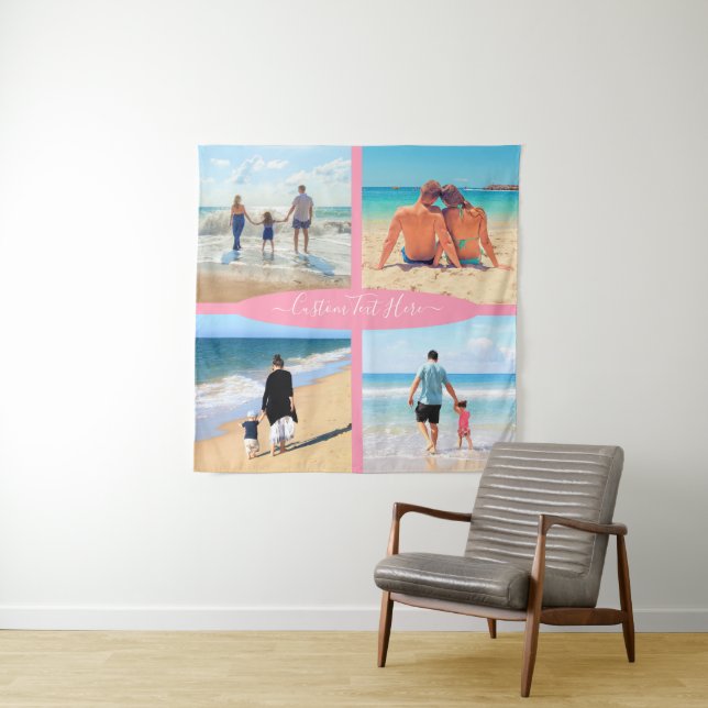 Tenture Votre collection de photos Tapetsy avec texte pers (En situation (horizontale))