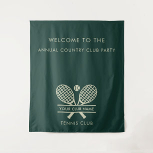 Tenture Votre Country Club Nom Équipe Tennis Événements Gr