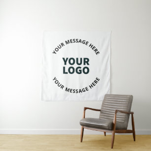 Tenture Votre logo, conception, photo, oeuvre d'art ou aut