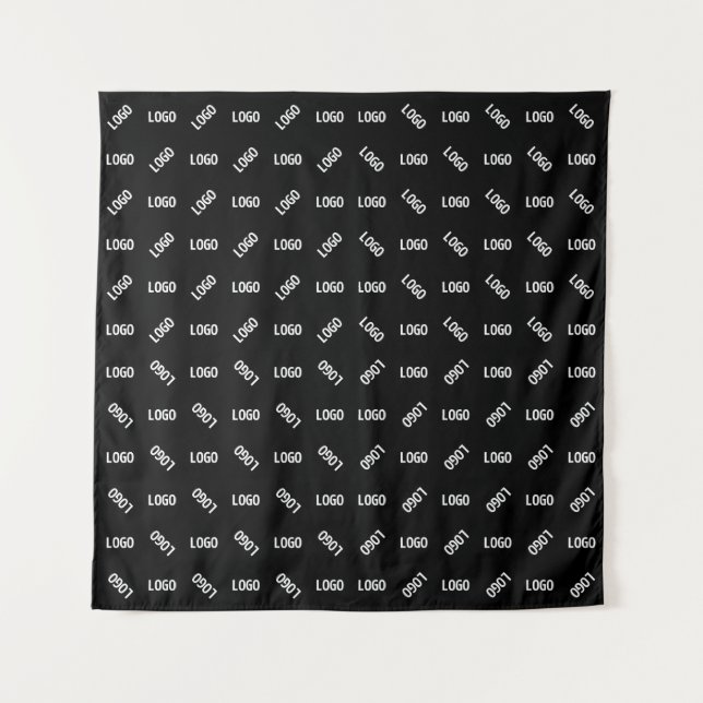 Tenture Votre logo/image | Matelas géométrique moderne uni (Devant)