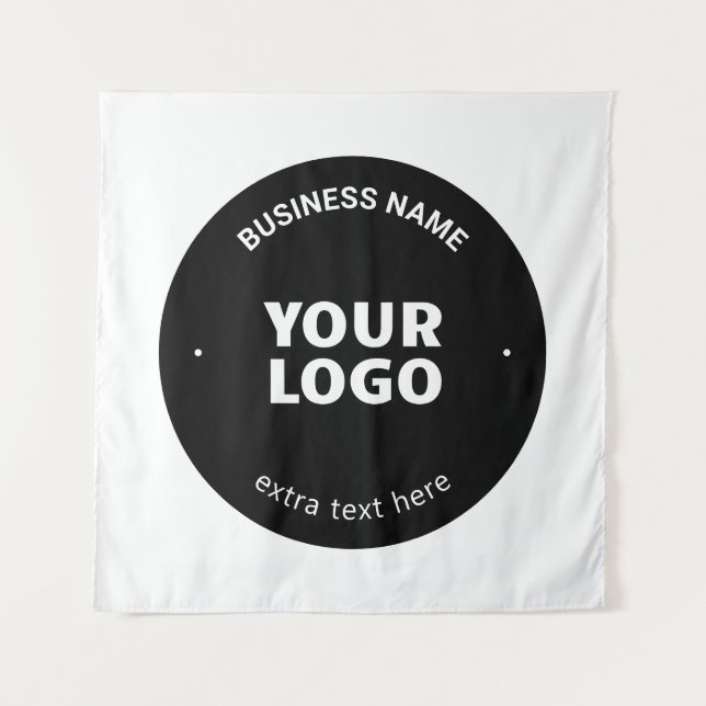 Tenture Votre logo, image ou conception et texte modifiabl (Devant)