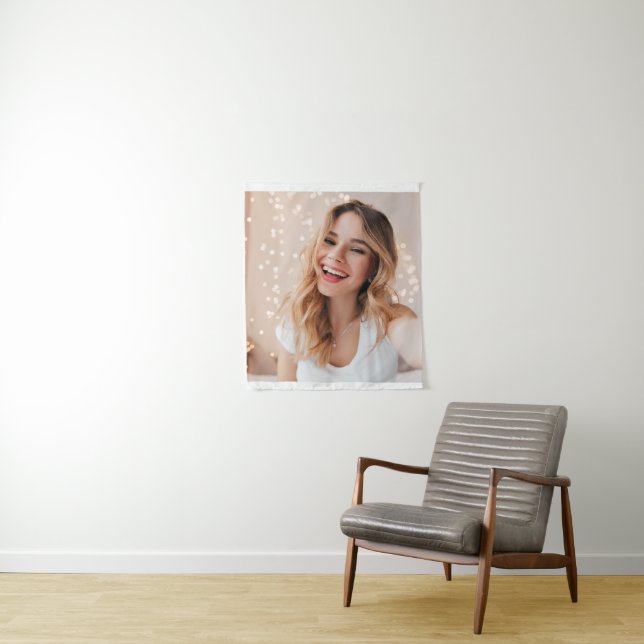 Tenture Votre visage sur un anniversaire personnalisé (En situation)
