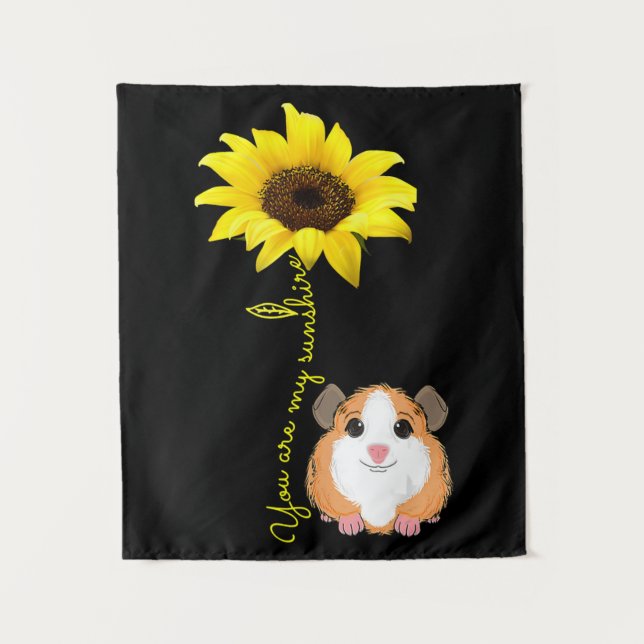 Tenture Vous Êtes Mon Sunshine Tournesol Guinée Pig Maman (Devant)