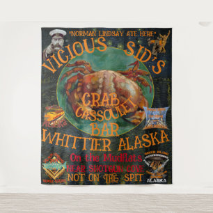 Tenture Voyage touristique souvenir FV Coho Alaska AK