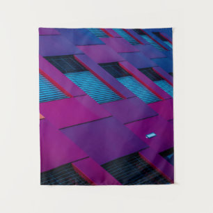 Tenture Vue inférieure du bâtiment violet