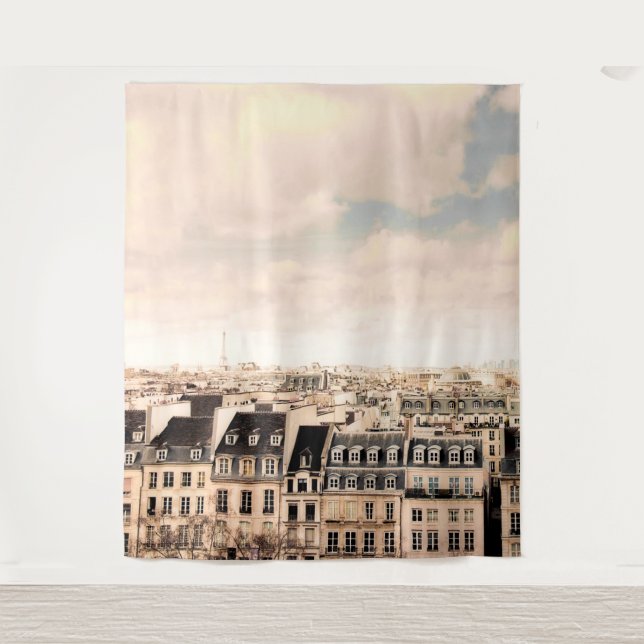 Tenture Vue sur les toits de Paris | Arrière-plan murale (Devant)