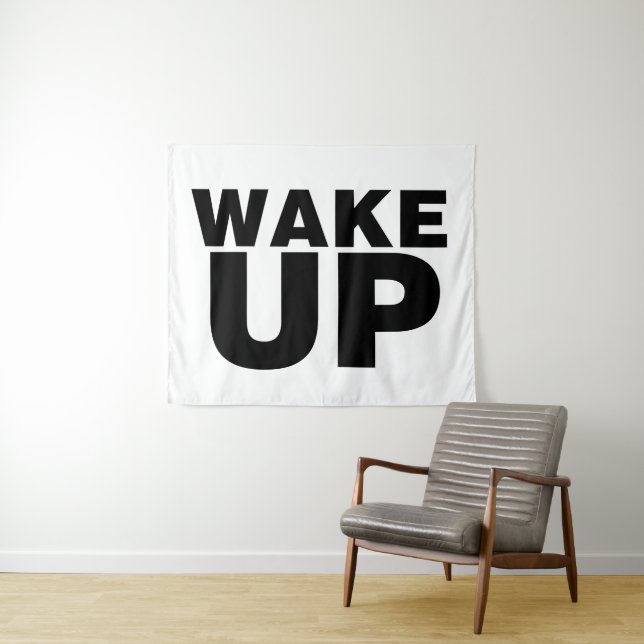 Tenture Wake up Black (En situation (horizontale))