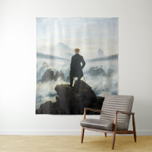 Tenture Wanderer au-dessus de la mer de brouillard, Friedr