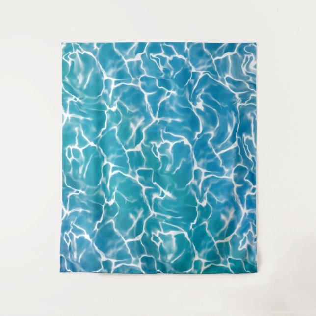 Tenture Water bleu (Devant)