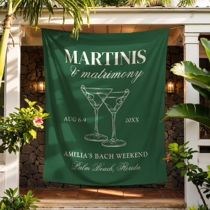 Tenture Week-end de célibataire Martinis & Matrimony