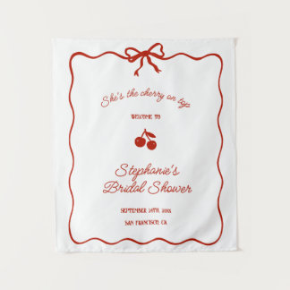 Tenture Whimsy Red She's the Cherry on Top Bridal Shower
