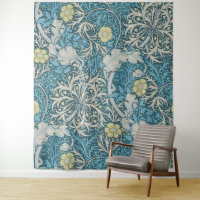 William Morris, motif Art nouveau, algues, bleu, f