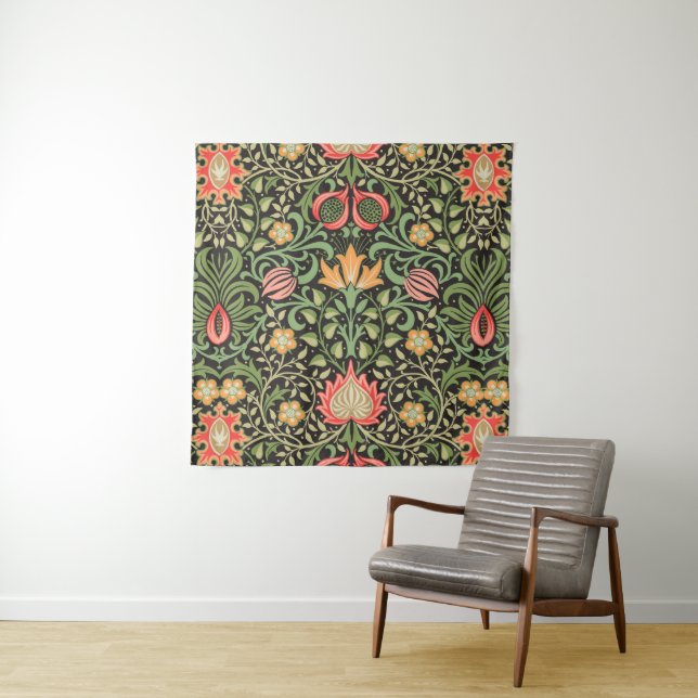 Tenture William Morris Persian Floral Antique (En situation)