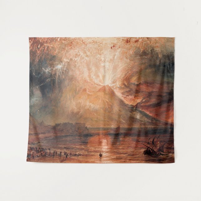 Tenture William Turner - Vésuve en éruption (Devant (Horizontal))