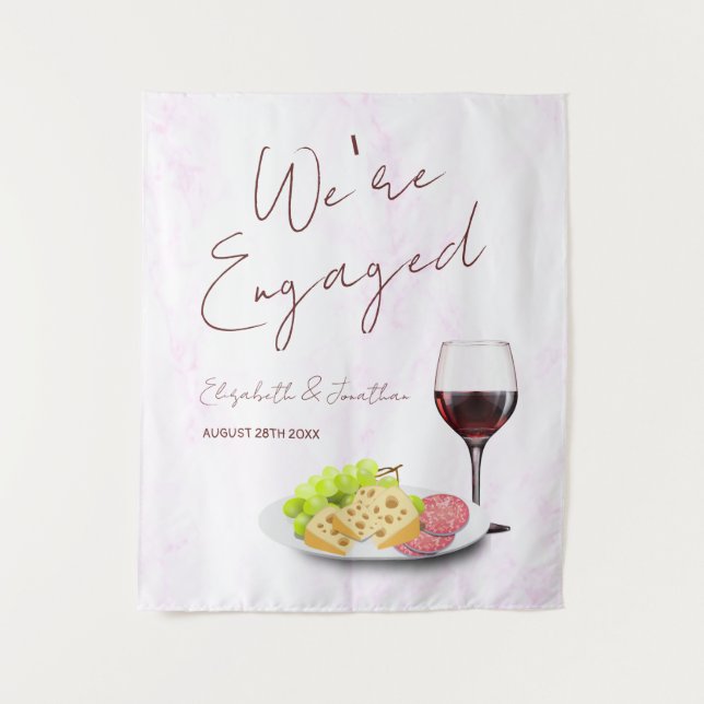 Tenture Wine & Charcuterie Engagement Party (Devant)