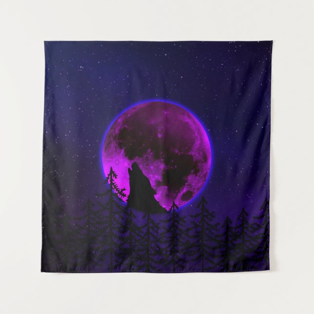 TENTURE WOLF HOWLING LUNE MAGENTA (Devant)