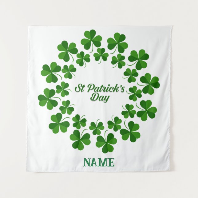 Tenture Wreath de la Saint Patrick Thunder_Cove (Devant)