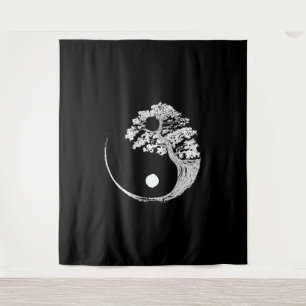 Tenture Yin Yang Bonsai Tree Japon, bouddhiste japonais Ze