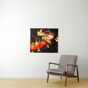 Tenture Zhulong Fire Dragon 