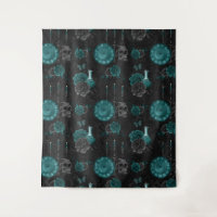 Zodiac Magie | Turquoise foncé vert crâne gothique