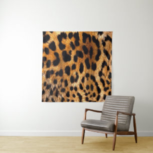 Tenture Zones léopard Brown noir Animal sauvage Art