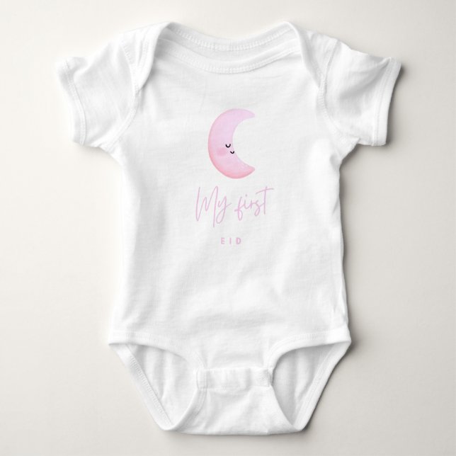 Tenue de premier Eid pour bébé fille Body (Devant)