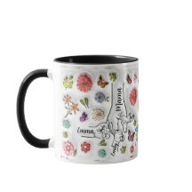 Tenue personnalisée Main de maman - 3 enfants Mug