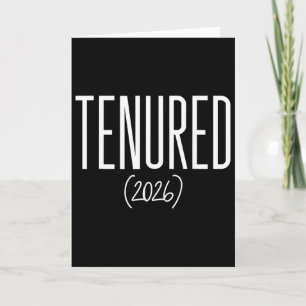 Tenure 2026 Gratulation zur Festanstellung Profess Karte