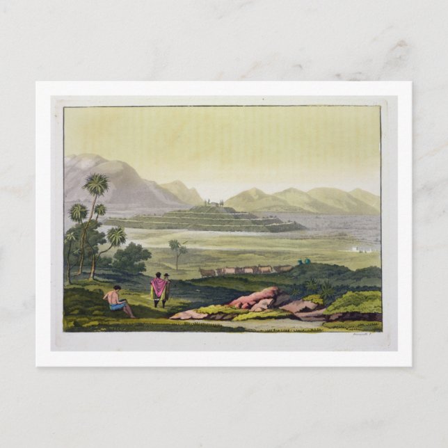 Teocalli, der Große Tempel in Tenochtitlan, Mexiko Postkarte (Vorderseite)