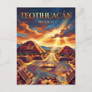 Teotihuacán Mexiko Postkarte