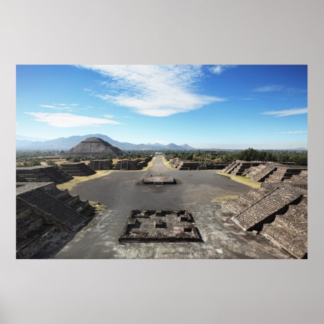 Teotihuacan Ruinen Poster (Vorne)