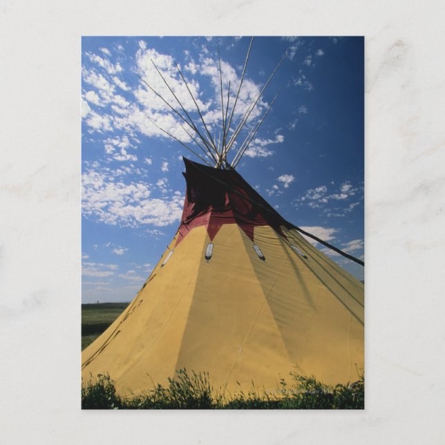 Tepee near Little Bighorn Battlefield Postkarte (Vorderseite)