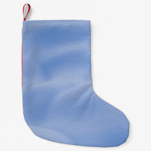Teppich aus blau-weißem Bereich Kleiner Weihnachtsstrumpf