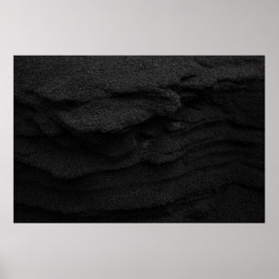 Teppich aus schwarzem und grauem Bereich Poster